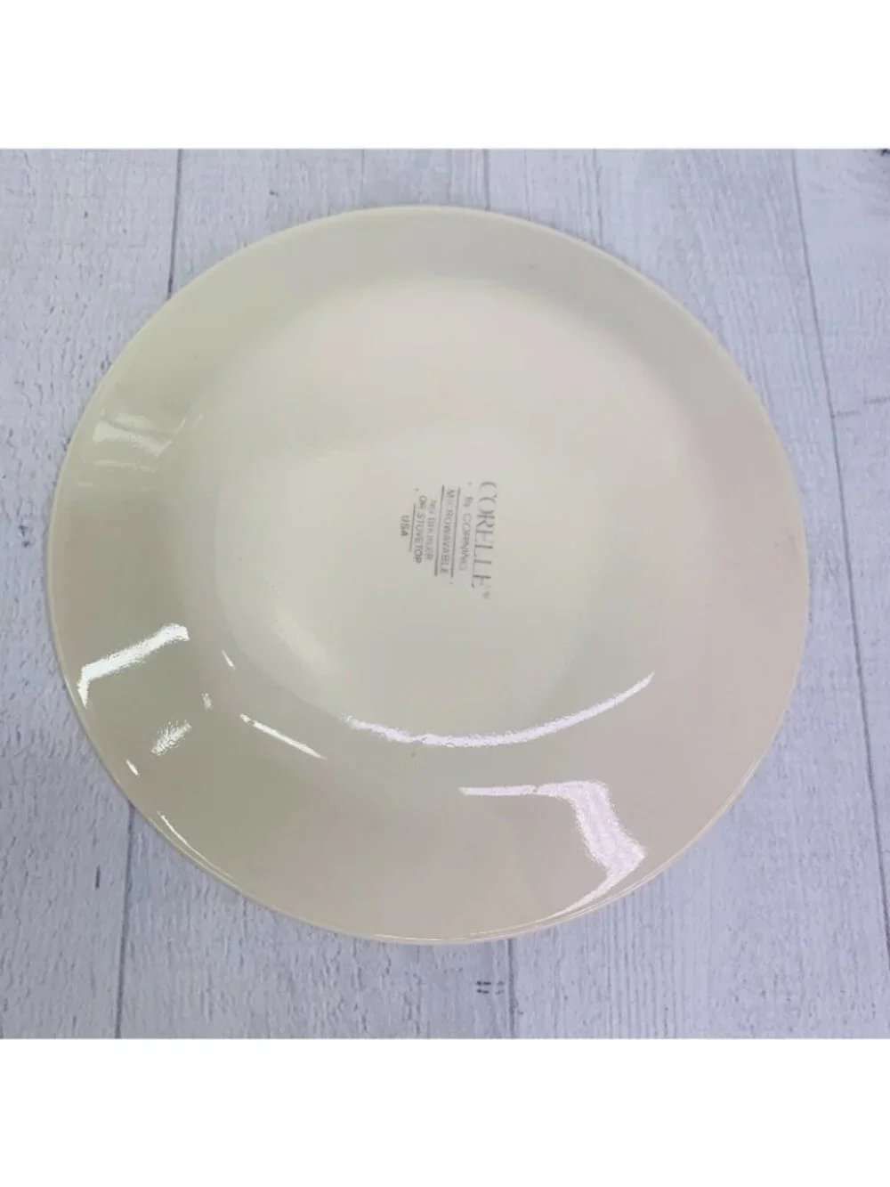 Corelle FOREVER YOURS Pink Hearts Beige Background Vitrelle Bread Plates Set 4